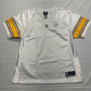 Pittsburgh Steelers Womens Mesh Large NFL OnField Equipment Jersey White